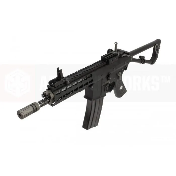 EMG Knights Armament Airsoft KAC PDW M2 8" GBB Rifle (Black / Tan)