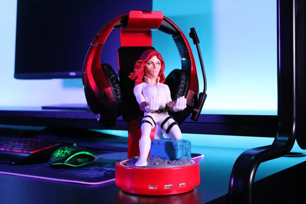EXG: SP2 Red Cable Guys Powerstand, Headphone Charging Stand with Phone Rest