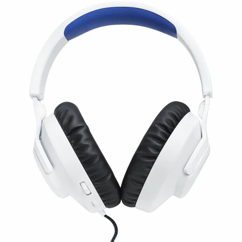 JBL Quantum 100P 40mm Driver Over-Ear Wired Gaming Headset - White & Blue | JBLQ100PWHTBLU