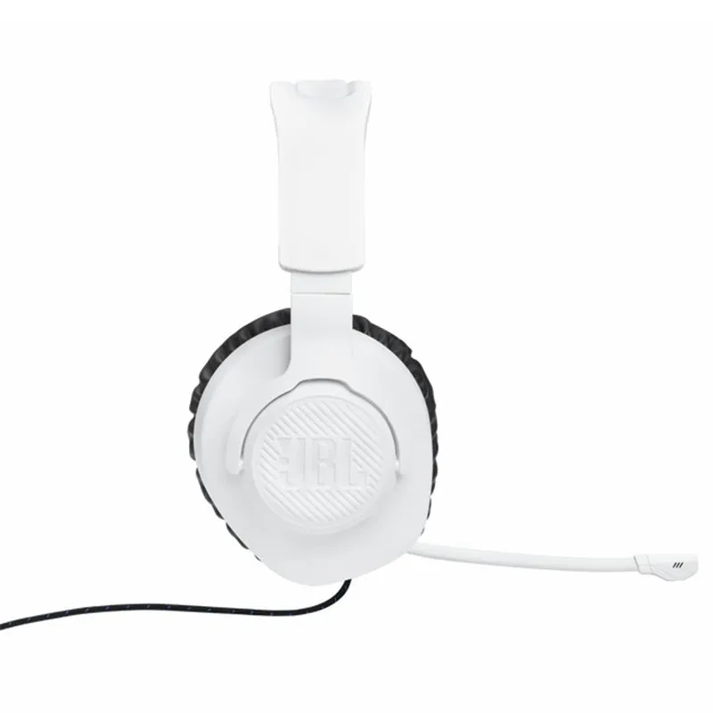 JBL Quantum 100P 40mm Driver Over-Ear Wired Gaming Headset - White & Blue | JBLQ100PWHTBLU