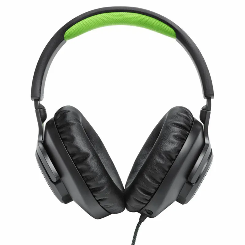 JBL Quantum 100X 40mm Driver Over-Ear Wired Gaming Headset - Black & Green | JBLQ100XBLKGRN