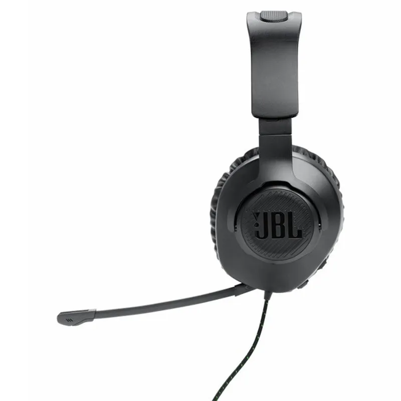 JBL Quantum 100X 40mm Driver Over-Ear Wired Gaming Headset - Black & Green | JBLQ100XBLKGRN