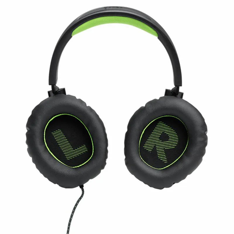 JBL Quantum 100X 40mm Driver Over-Ear Wired Gaming Headset - Black & Green | JBLQ100XBLKGRN