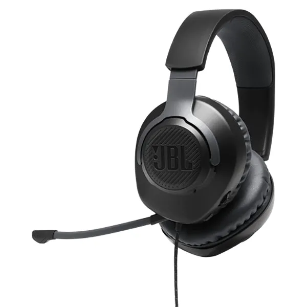 JBL Quantum Over Ear Wired Gaming Headphones - Black | JBLQUANTUM100BLK