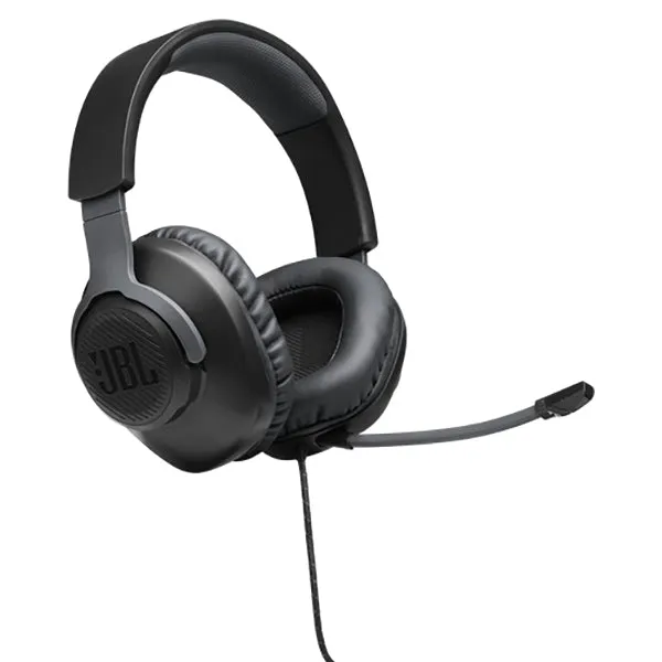 JBL Quantum Over Ear Wired Gaming Headphones - Black | JBLQUANTUM100BLK