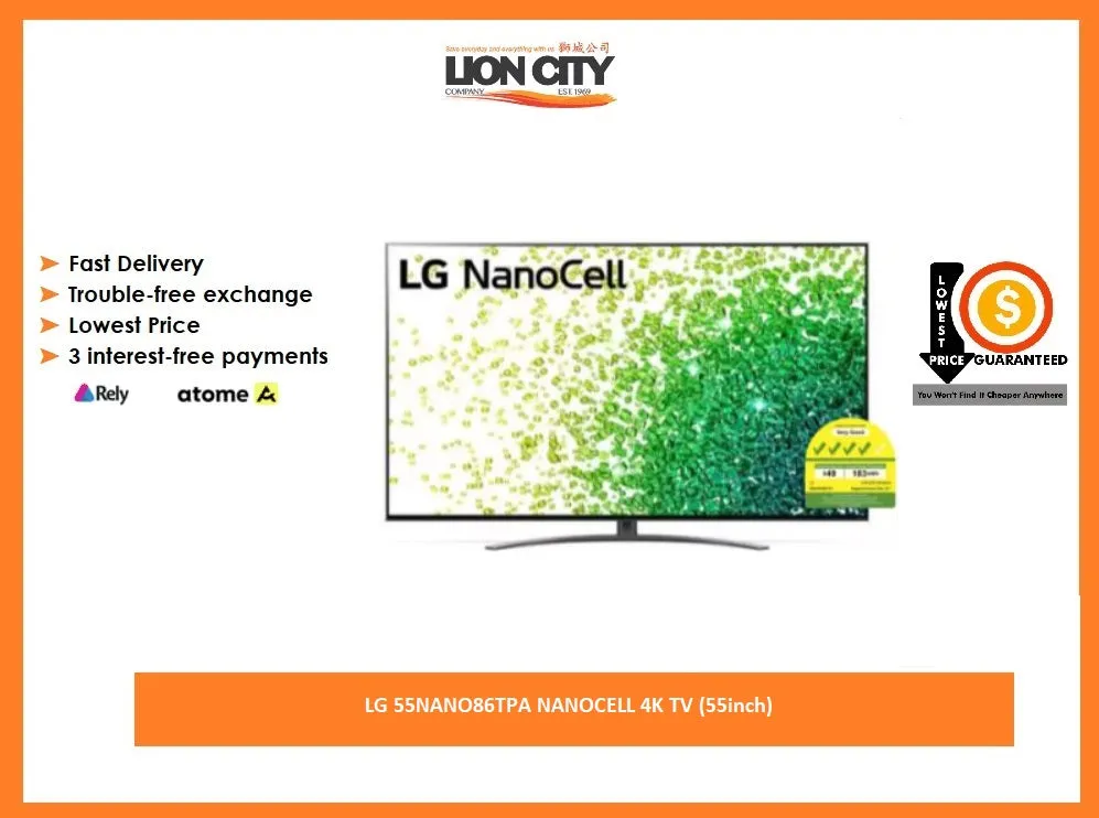 LG 55NANO86TPA NANOCELL 4K TV (55inch)