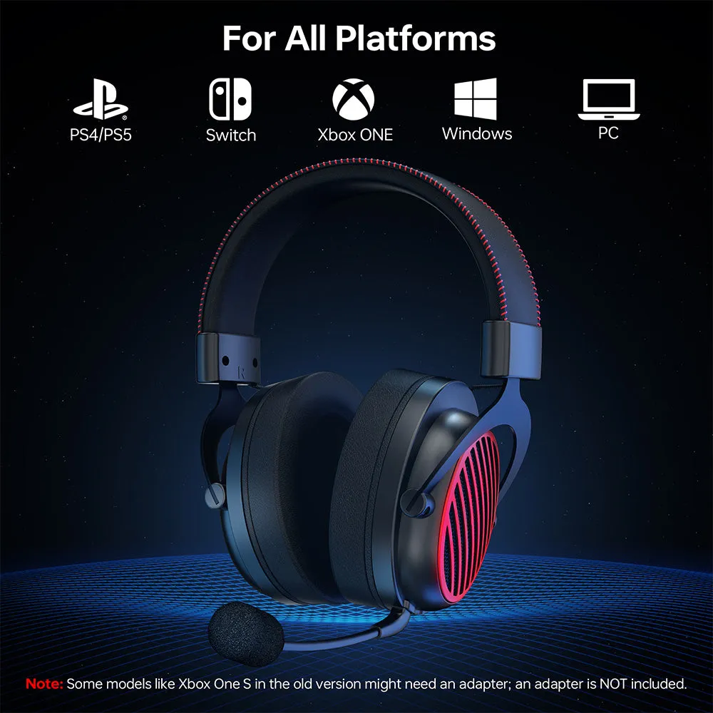 Redragon H540 7.1 Surround Sound Open-Back Wired Gaming Headset