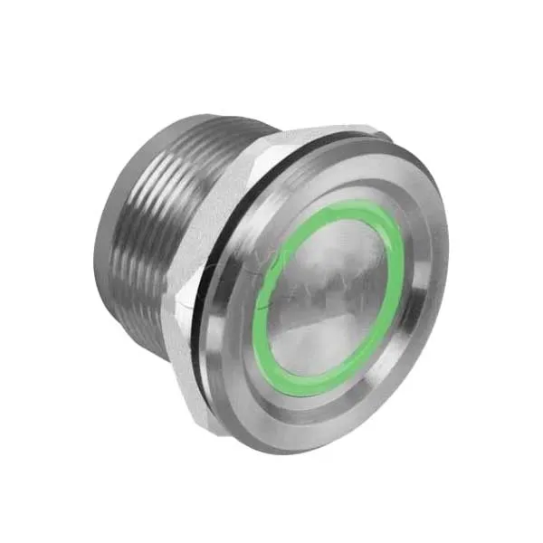 Rosslare - PX-34N - Piezoelectric Switch - LED Ring - 5-30 VDC - IP68 - Natural