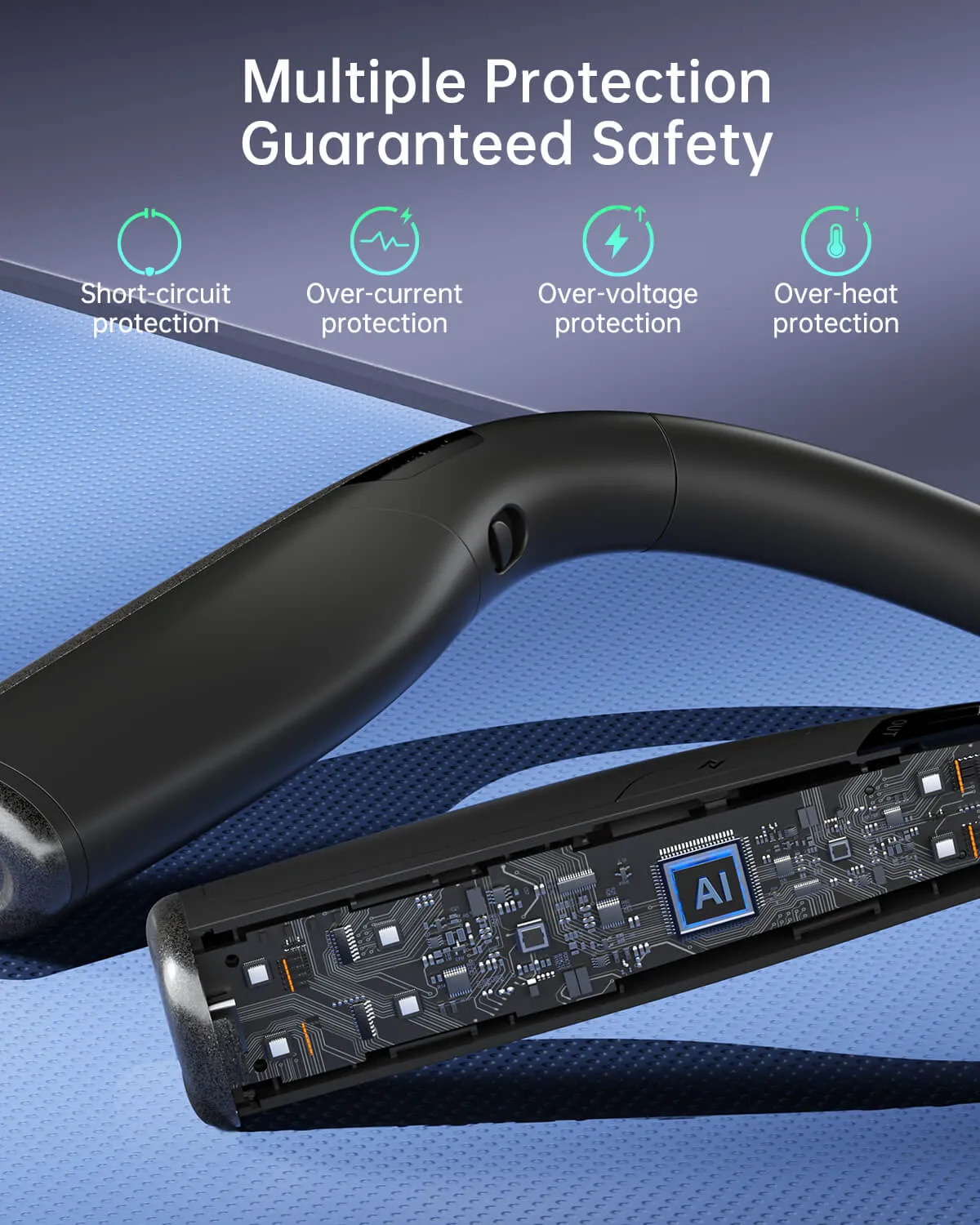 ZyberVR Quick-Charge Neck Power Bank With Swappable Battery